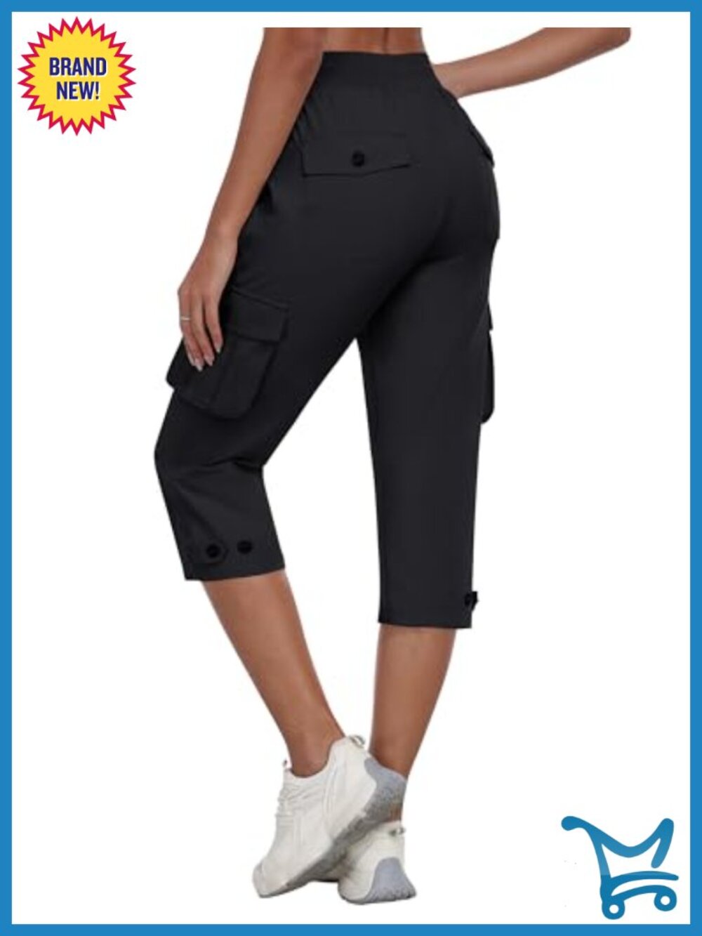 Women's Cargo Capris Quick Dry Hiking Pants with Pockets